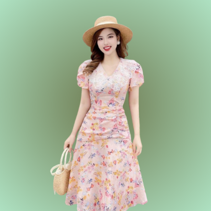 Floral Summer Midi Dress – Edubizzi