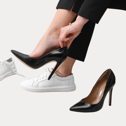 Black Patent Stiletto Heels for Women | Edubizzi