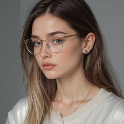 Gold Round Glasses – Edubizzi Stylish Eyewear