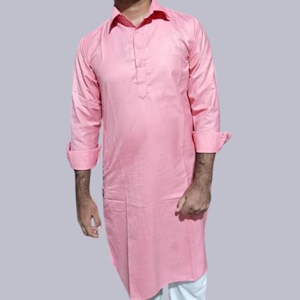 Light Pink Men’s Kurta – Edubizzi